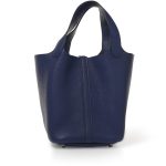 Hermès Bleu Saphir Maurice Picotin Lock 18 Palladium Hardware - Image 4